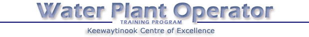 WATER PLANT OPERATOR TRAINING PROGRAM