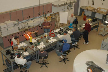 Training at the Keewaytinook Centre.